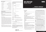Korg B1SP Owner's manual