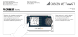 Gossen MetraWatt PROFITEST INTRO Operating instructions