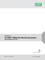 MSA ULTIMA® X5000 Gas Monitor Operating instructions
