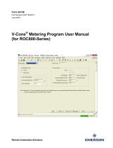 Remote Automation Solutions V-Cone Metering Program (For ROC800) Owner's manual