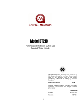 General Monitors DT210 Eight Channel H2S Readout / Relay Module Owner's manual