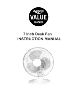Simple Value by Argos SIMPLE VALUE 7 INCH WHITE OSC DESK FAN User manual