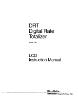 Micro Motion Digital Rate Totalizer Owner's manual