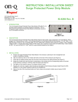 Legrand Surge Protected Power Strip Module, IS-0296 Installation guide