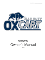 OxCart GTM2000 Owner's manual