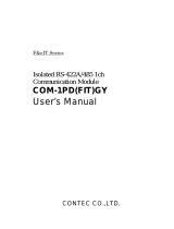 Contec COM-1PD(FIT)GY Owner's manual
