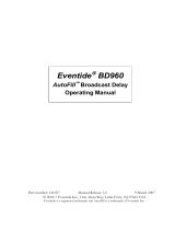 Eventide BD960 Owner's manual