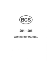 BCS 204 and 205 Owner's manual
