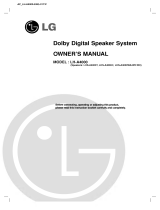 LG LHS-A4000WA Owner's manual