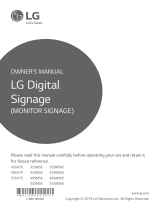 LG 43SM5KE-B Owner's manual