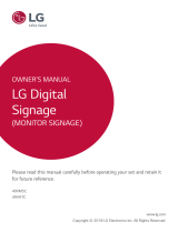 LG 49VH7C Owner's manual
