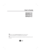 LG M3701C-SA User manual
