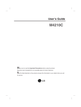 LG M4210C-BAF User manual