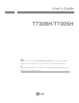 LG T730BH Owner's manual