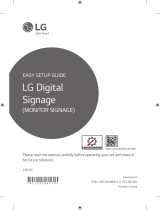 LG 55EH5C-S Quick setup guide