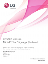 LG PC500-FDBCP Owner's manual