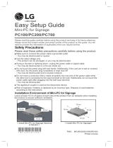 LG PC700-DHCJP Quick setup guide