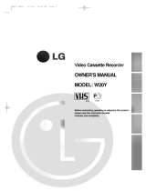 LG W20Y Owner's manual