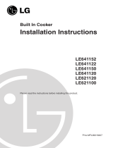 LG LE641122S Installation guide