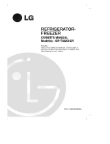 LG GR-T582G Owner's manual