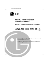 LG LF-U850 Owner's manual