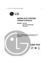 LG XC102-D0U User manual