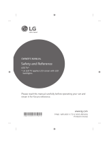 LG 55LH604V Owner's manual