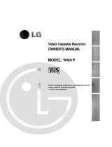 LG W401P Owner's manual