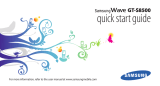 Samsung GT Wave Quick start guide