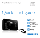Philips SA1 SA1OPS08 Quick start guide