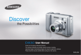 Samsung D830 User manual