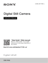 Sony Cyber Shot DSC-RX0 User manual