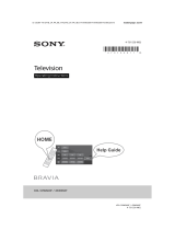Sony BRAVIA KDL-50W660F User manual