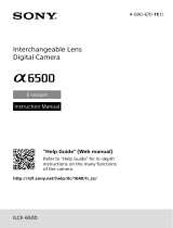 Sony ILCE-6500M User manual