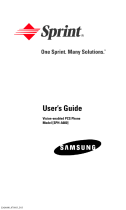 Samsung SCH-a600 User manual