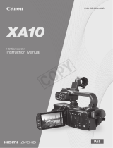 Canon XA 10 User manual