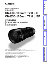 Canon CN-E30-105mm T2.8 L S/SP User manual