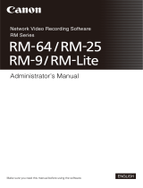 Canon RM-25 V1.0 User manual
