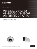 Canon VB-S805D User manual