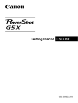 Canon PowerShot G5 X Quick start guide