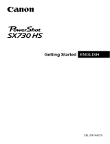 Canon PowerShot SX730 HS Quick start guide