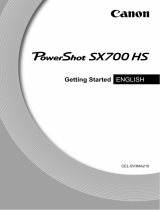 Canon PowerShot SX700 HS Quick start guide