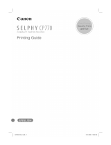 Canon SELPHY CP770 User manual