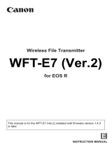 Canon Wireless File Transmitter WFT-E7 B User manual