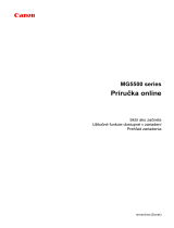 Canon PIXMA MG5550 User manual