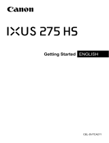 Canon IXUS 275 HS Quick start guide