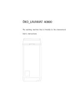 AEG LAV40800 User manual