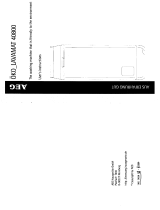 AEG LAV40800 User manual