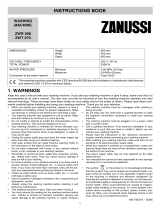 Zanussi ZWT270 User manual