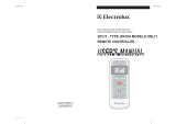 AEG Electrolux EXS18HC1WE User manual